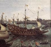 VROOM, Hendrick Cornelisz. The Arrival at Vlissingen of the Elector Palatinate Frederick V (detail) ar oil painting picture wholesale